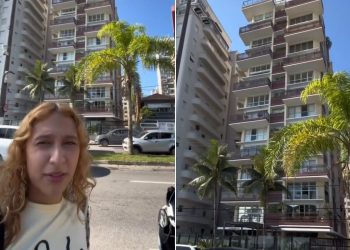 Jovem se encanta por arquitetura de Santos e decora nome de prédios da praia; VÍDEO